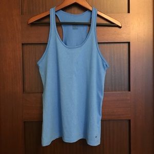 blue NIKE DRI-FIT RACERBACK WORKOUT TANK size M